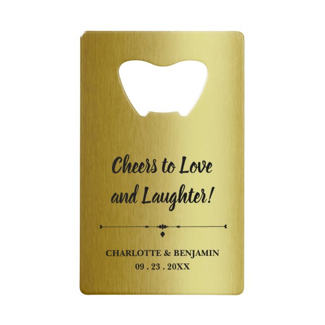 Metallic Gold  Wedding Favours (Front)