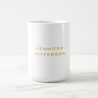 Metallic Gold & White Professional Modern Elegant