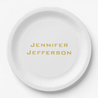Metallic Gold & White Professional Modern Elegant
