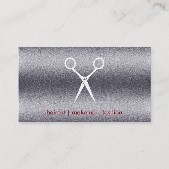 Metallic Grain | Shears Business Card (Front)