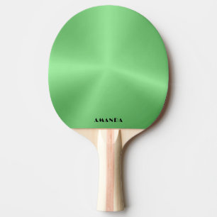 metallic green background ping pong paddle