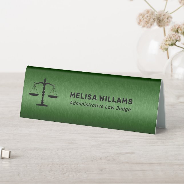 Metallic Green Custom Logo (In SItu (Table))