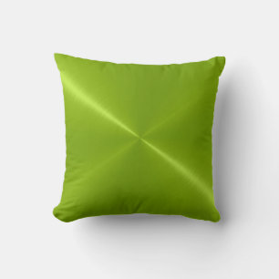 Metallic Green Stainless Steel Metal Look Cushion