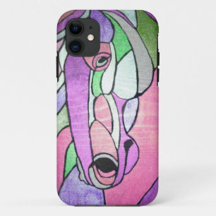 Metallic Horse in Pink IPhone Case