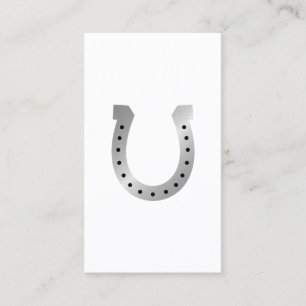 Metallic Horseshoe Business Card