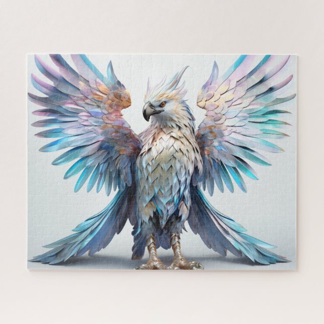 Metallic Iridescent Eagle  Jigsaw Puzzle (Horizontal)
