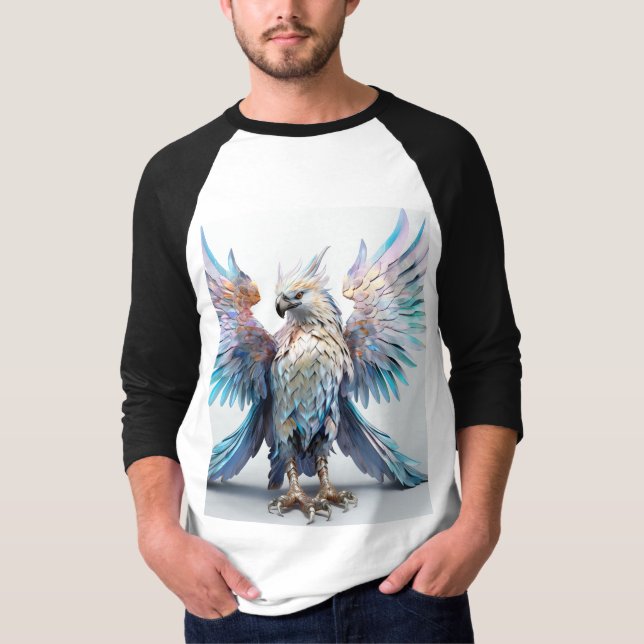 Metallic Iridescent Eagle  T-Shirt (Front)