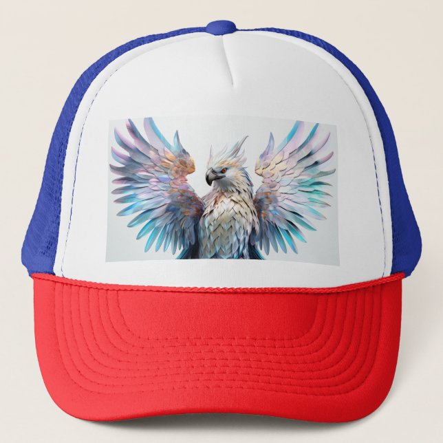 Metallic Iridescent Eagle  Trucker Hat (Front)