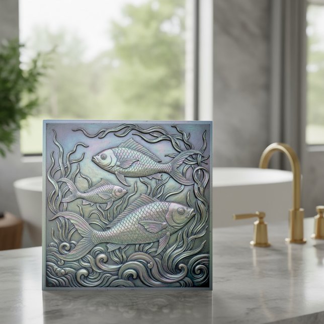 Metallic Iridescent Fish ID1223 Tile (Creator Uploaded)