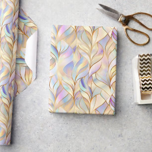 Metallic Iridescent Pastel Wrapping Paper