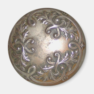 Metallic Leaf Design Magnet