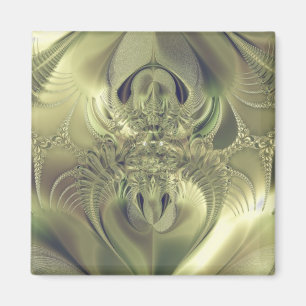 Metallic Leaves Magnet