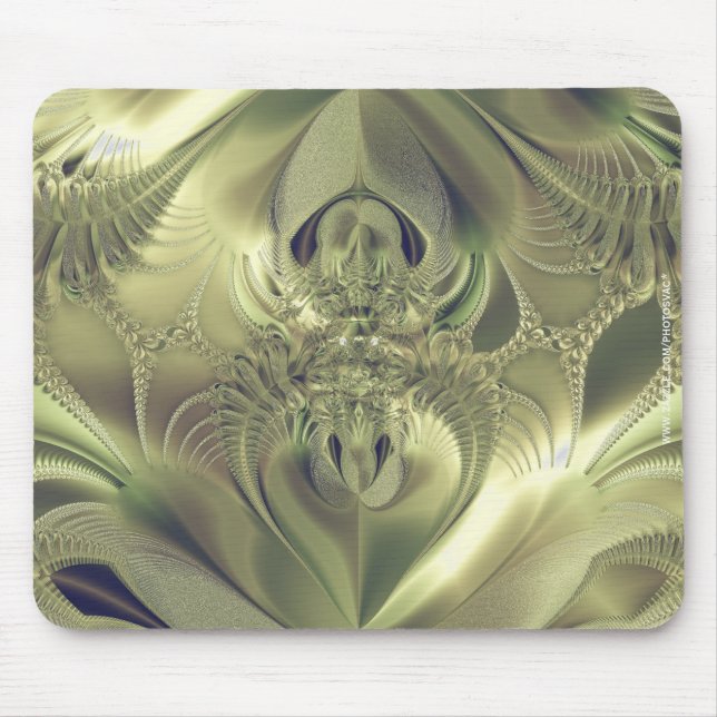 Metallic Leaves Mouse Mat (Front)