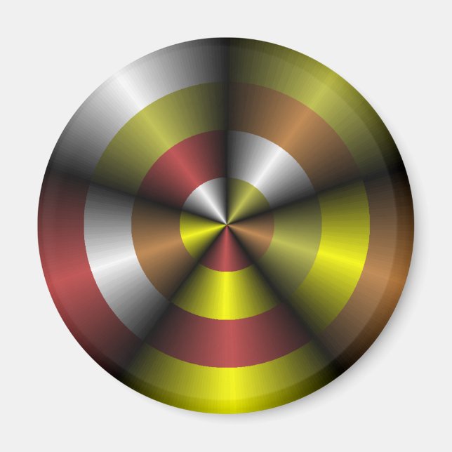 Metallic Look Abstract Magnet (Front)