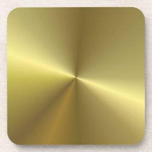 Metallic Look Faux Gold Elegant Blank Template Coaster
