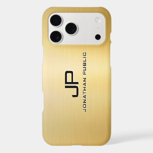 Metallic Look Gold Customisable Template Monogram