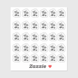 Metallic Magnolia Contour Stickers