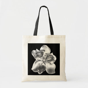 Metallic Magnolia Flower on Tote Bag