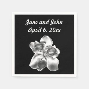 Metallic Magnolia Paper Napkins