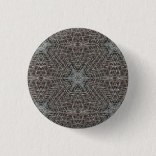 Metallic Metal Mesh 3 Cm Round Badge