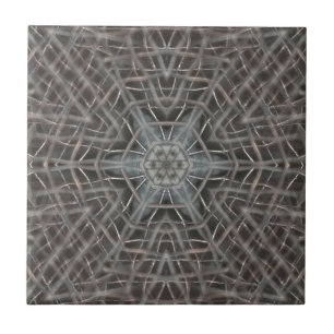 Metallic Metal Mesh Ceramic Tile
