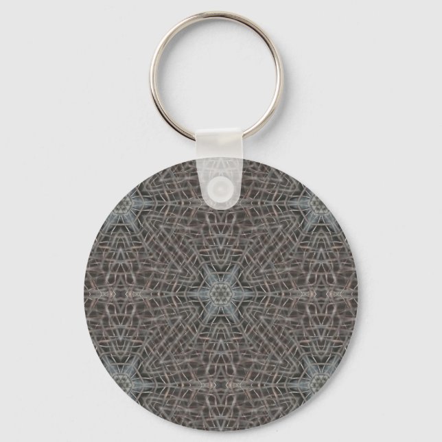 Metallic Metal Mesh Key Ring (Front)