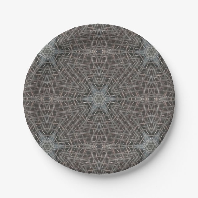 Metallic Metal Mesh Paper Plate (Front)