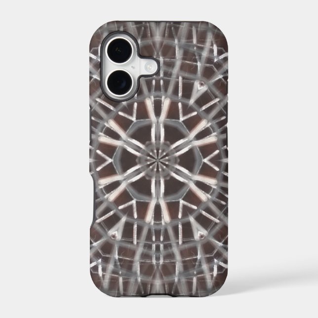 Metallic Metal Mesh Silver (Back)