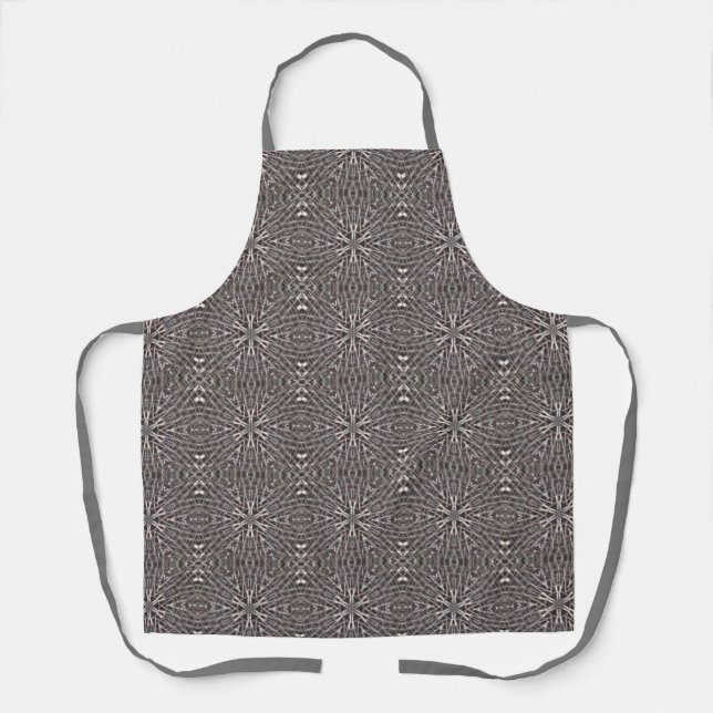 Metallic Metal Mesh Silver Apron (Front)