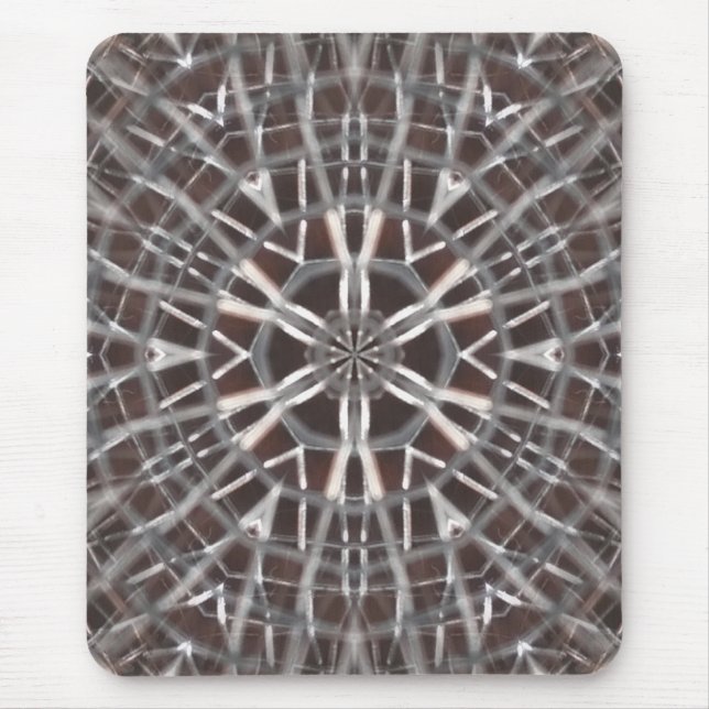Metallic Metal Mesh Silver Mouse Mat (Front)