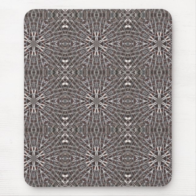 Metallic Metal Mesh Silver Mouse Mat (Front)