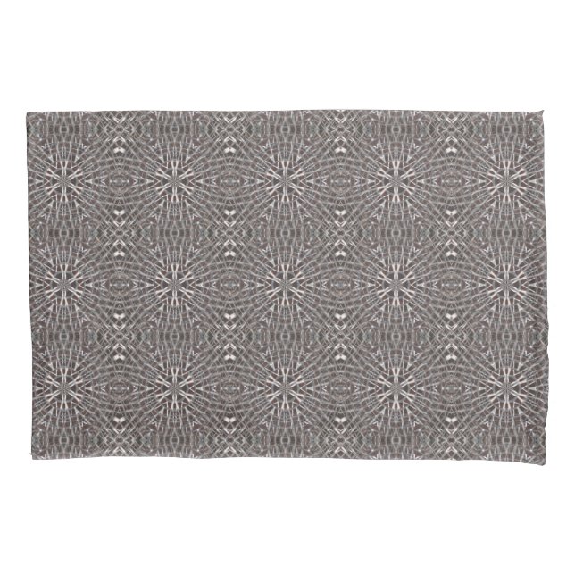 Metallic Metal Mesh Silver Pillowcase (Front)