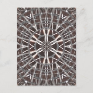 Metallic Metal Mesh Silver Postcard