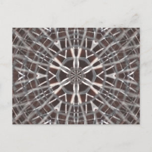 Metallic Metal Mesh Silver Postcard