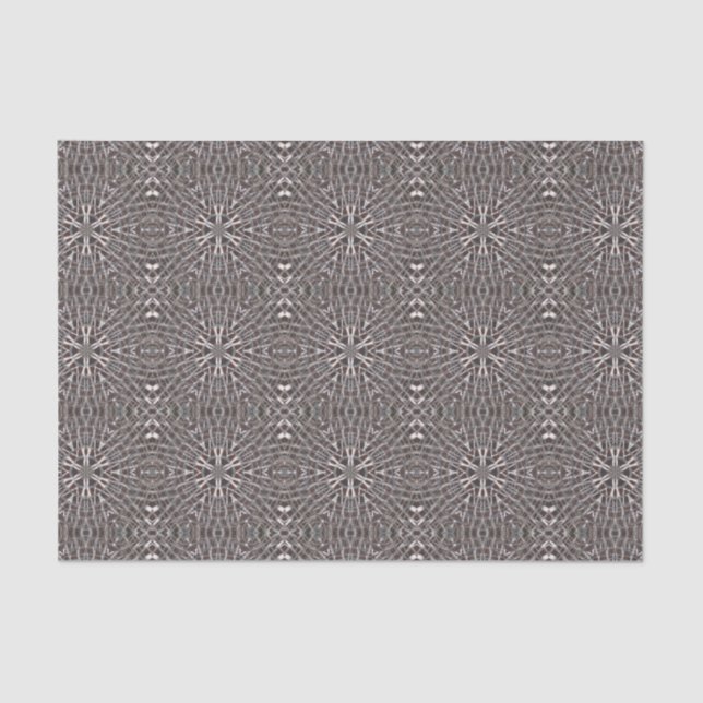 Metallic Metal Mesh Silver Tissue Paper (Front)