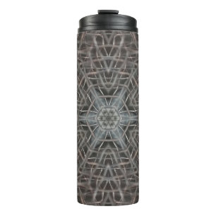 Metallic Metal Mesh Thermal Tumbler