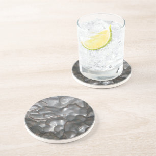 Metallic Meteorite Rock Print, Coaster