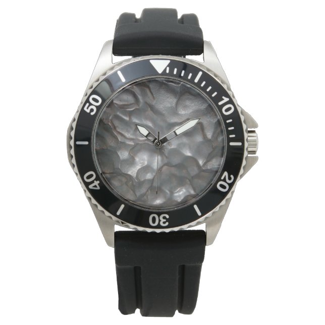 Metallic Meteorite Rock Print, Watch (Front)