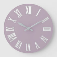  Metallic Minimal Roman Numbers Silver Grey 