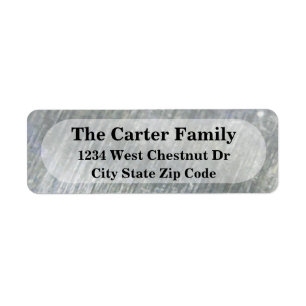 Metallic office address return label