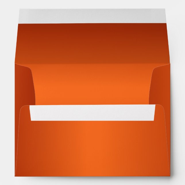 Metallic Orange 5 x 7 Invitation Envelope (Back (Bottom))