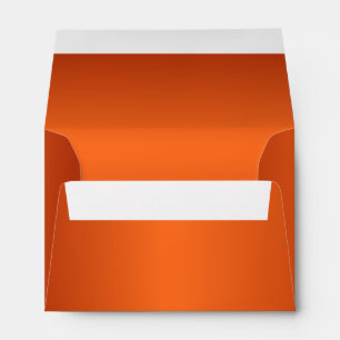 Metallic Orange Midsize Envelope with Orange Liner