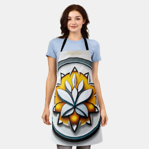 Metallic Orchid: A Pink and Yellow Extravaganza Apron