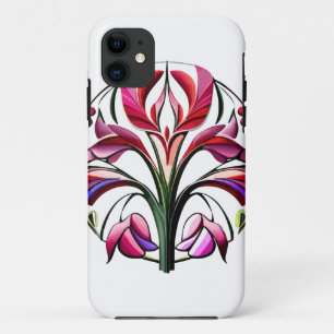 Metallic Orchid: A Pink and Yellow Extravaganza iPhone 11 Case