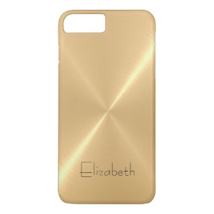 Metallic Pale Gold Stainless Steel Metal Look Case-Mate iPhone Case