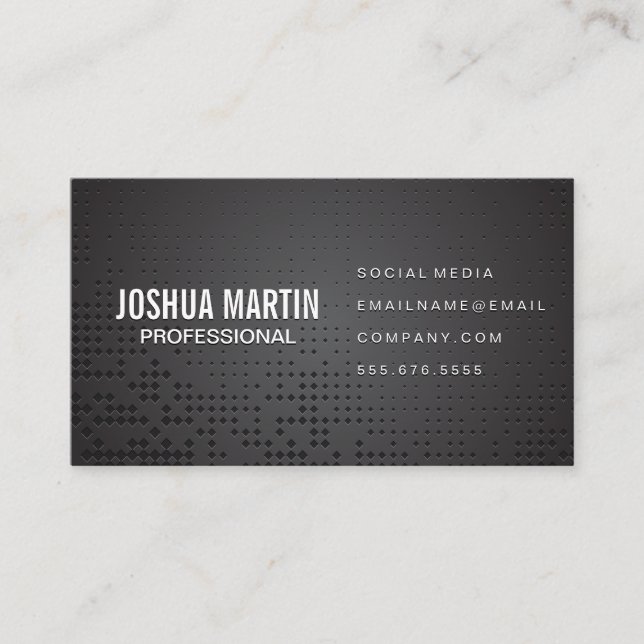 Metallic Pattern Business Card (Front)