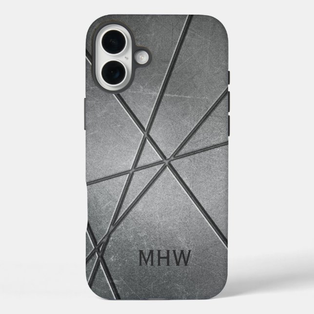 Metallic Pattern custom monogram phone cases (Back)