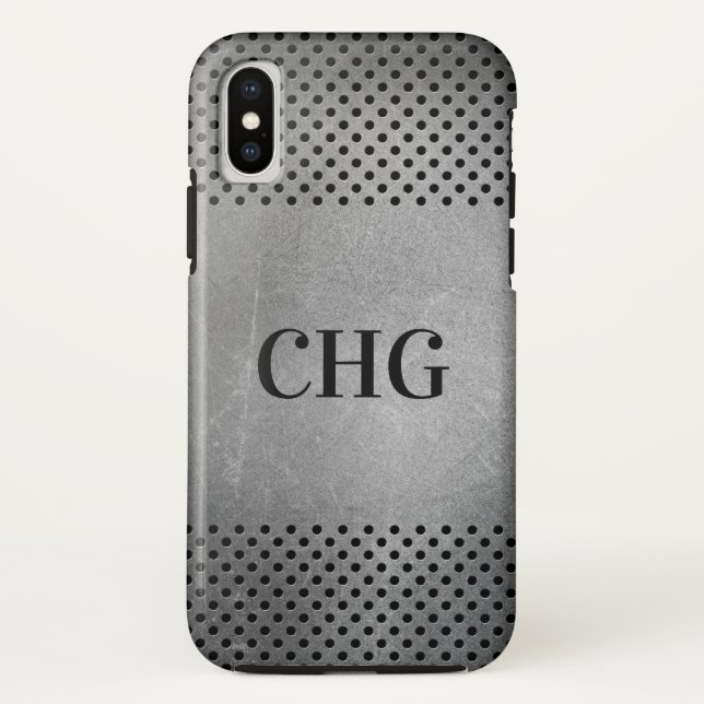 Metallic Pattern custom monogram phone cases (Back)