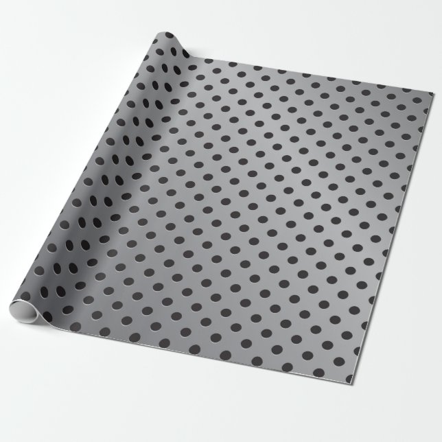 Metallic Perforated Wrapping Paper (Unrolled)