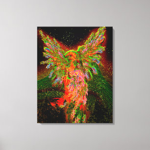 Metallic Phoenix Canvas Print